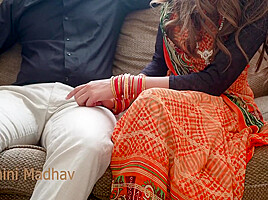 Indian Hot Strip Girl Has Hard Fuck With Her Boyfriend On Birthday In Traditional Dress