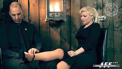 Sensual German Lesdom Princess Of Pain Tickle Tortures Hogtied Feet Slaves