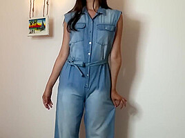 Wet Diaper Leaking Piss In My Dungarees