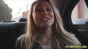 Smoking hot blonde teen AJ Applegate double anal fucked!