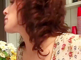 Experienced Milf Wants To Teach Her Redhead Stepdaughter How To Give A Guy A Blowjob